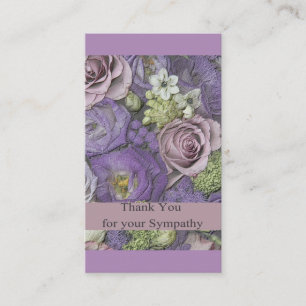 Thank you for Sympathy roses Enclosure Card