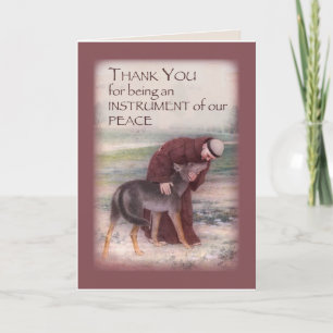 Thank You For Sympathy, St. Francis with Wolf