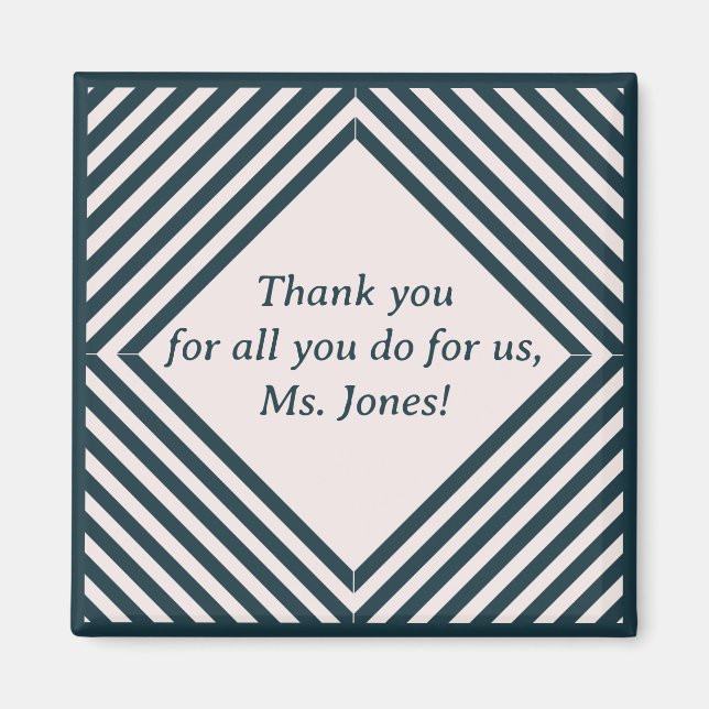 Thank You for Teacher Magnet (Front)