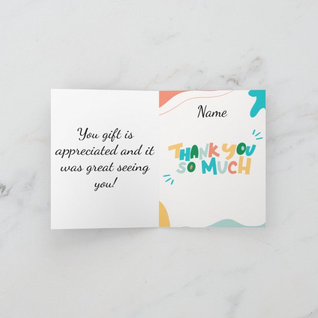 Thank you for the baby gift! (Inside)