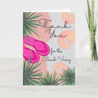 Thank You for the Beach Vacay with Sand Sandals
