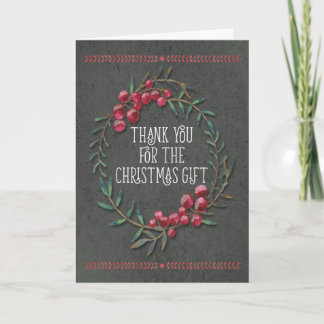 Thank You for the Christmas Gift Chalkboard Style