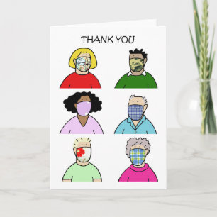 Thank You for the Face Masks Card