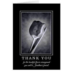 Thank You for the Flowers Funeral Service Tulip