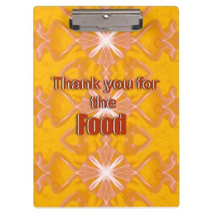 Thank you for the food clipboard