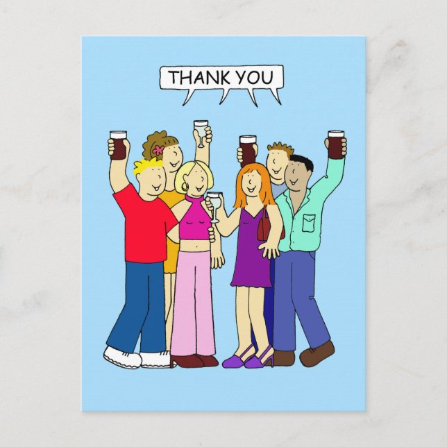 Thank you for the Great Party Postcard (Front)