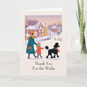 Thank You for the Walks Dog Walker Card