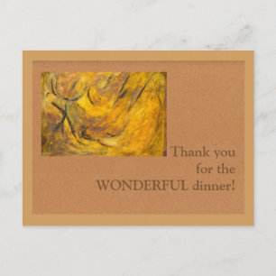 Thank you for the WONDERFUL dinner! Postcard