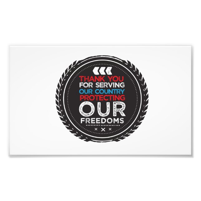 thank you for veteran photo print (Front)