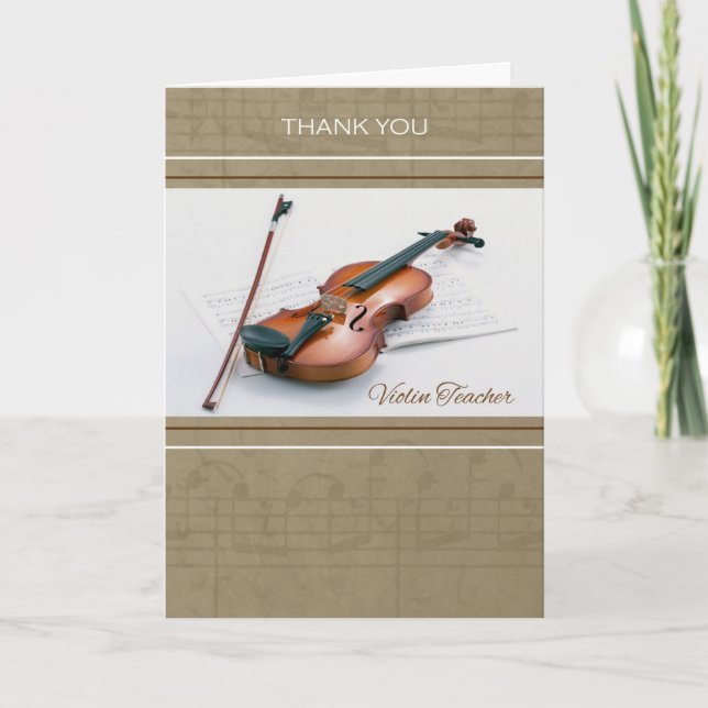 Thank You for Violin Teacher (Front)