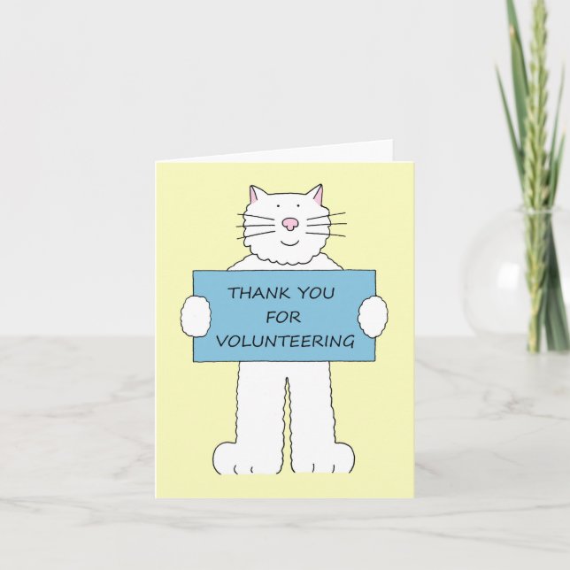 Thank You for Volunteering Card (Front)