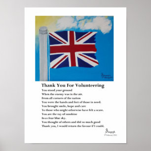 Thank you for Volunteering Poster