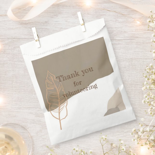 Thank you for volunteering Volunteer Appreciation  Favour Bags (Clipped)