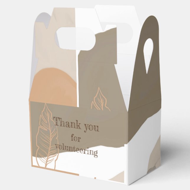 Thank you for volunteering Volunteer Appreciation  Favour Box (Opened)