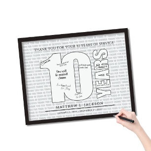 Thank you for your 10 Years of Service Poster