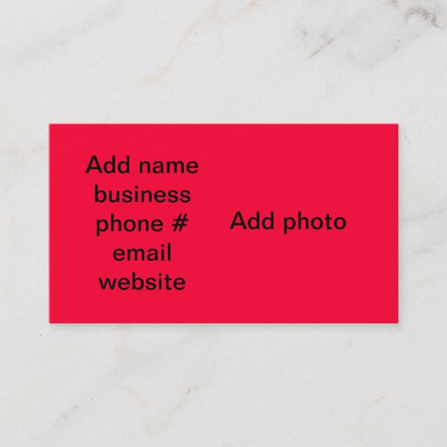 Thank You For Your Business Card (Front)