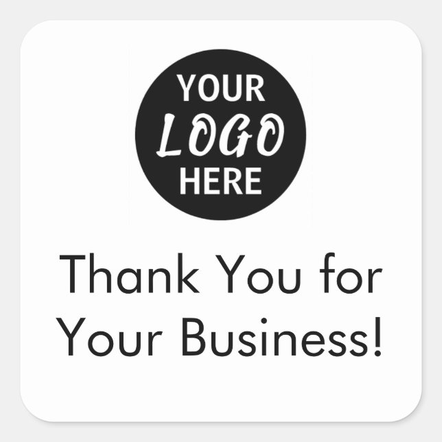 Thank You for Your Business | Company Sticker (Front)