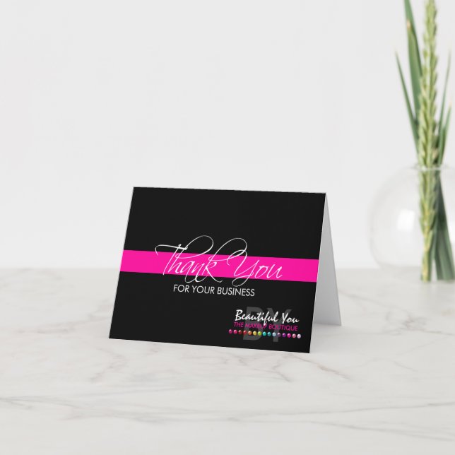 Thank You For Your Business Custom Card (Front)