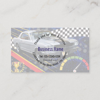 Thank you for your Business Editable Business mark Business Card