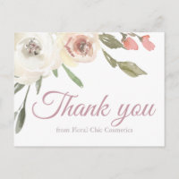 Thank You For Your Business Floral Boutique Custom
