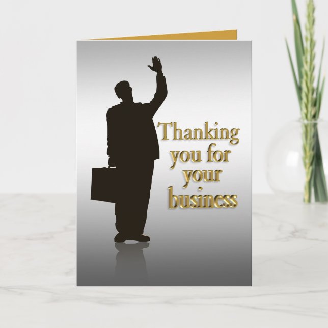 Thank you for your business greeting card (Front)