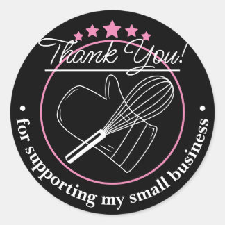 Thank You For Your Business Grey Sticker