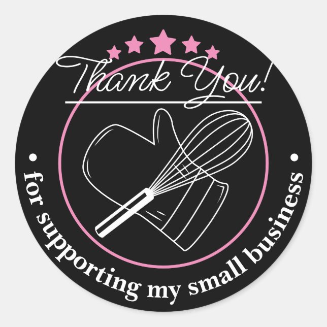 Thank You For Your Business Grey Sticker (Front)