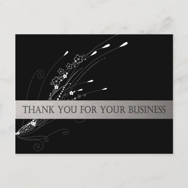 Thank You For Your Business Post Card (Front)