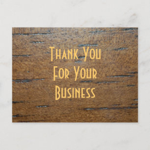 Thank You for Your Business Postcard