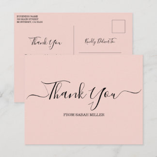 Thank You for Your Business Postcard 