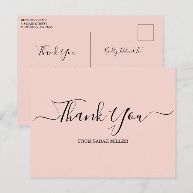 Thank You for Your Business Postcard  (Front/Back)