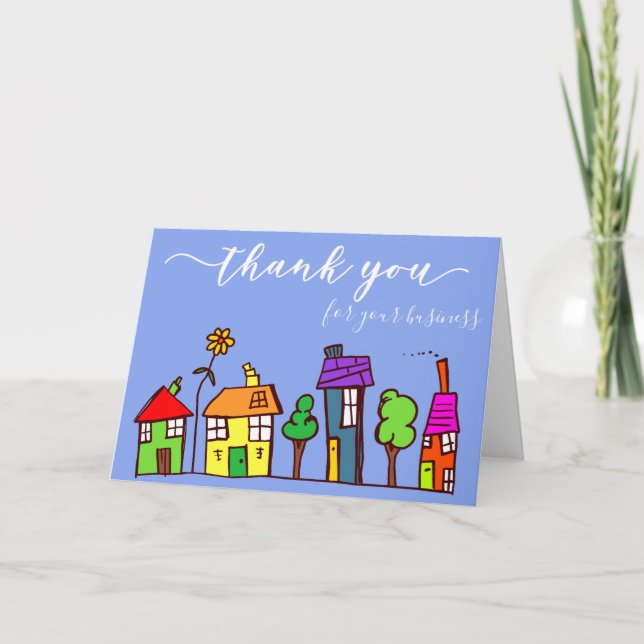 Thank you For your Business Realtor Real Estate Card (Front)