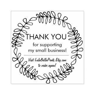 Thank You For Your Business - Reorder Again Rubber Stamp