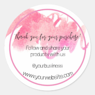 Thank You For Your Business Sticker