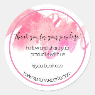 Thank You For Your Business Sticker