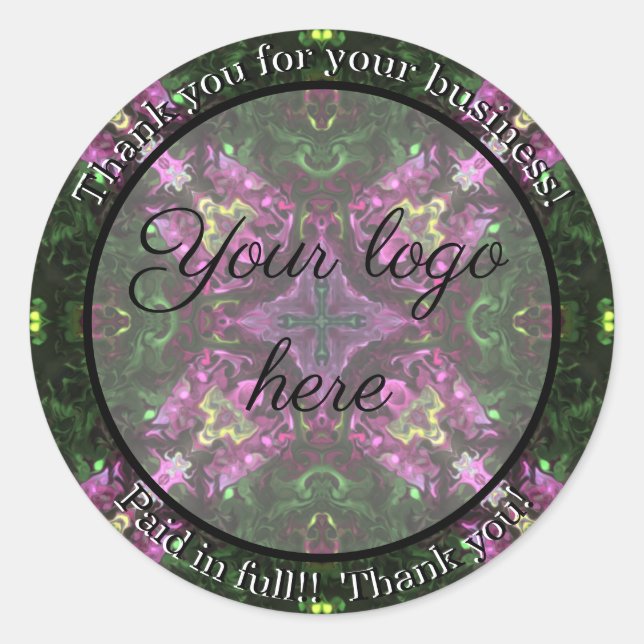 Thank you for your business stickers (Front)