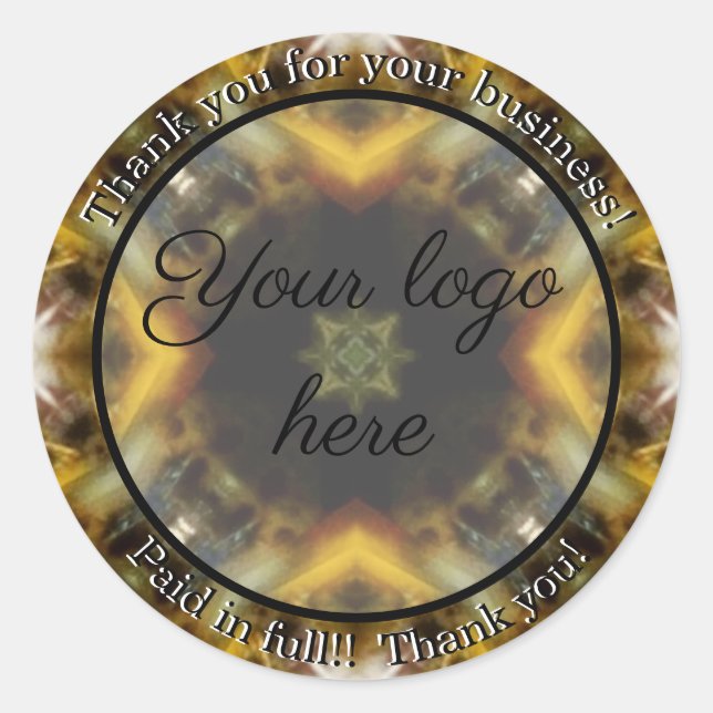 Thank you for your business stickers (Front)