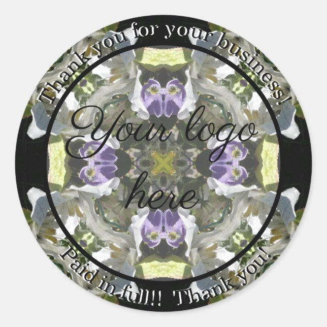 Thank you for your business stickers (Front)