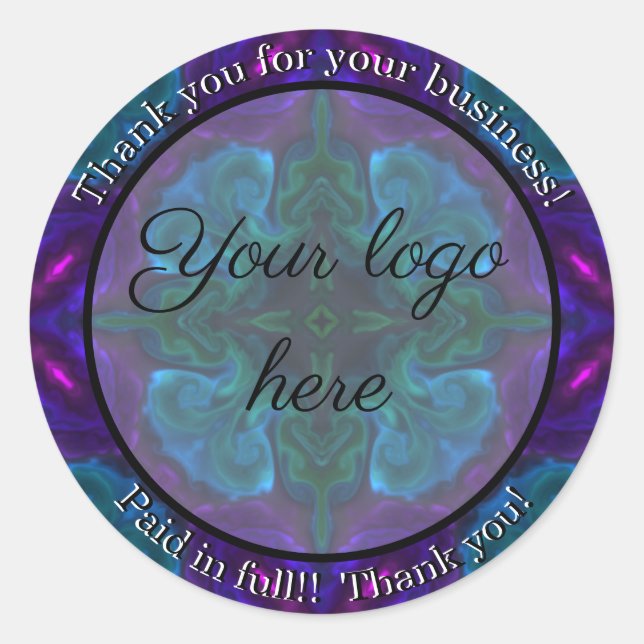 Thank you for your business stickers (Front)