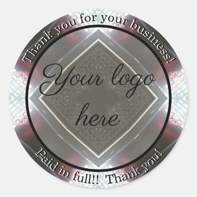Thank you for your business stickers (Front)