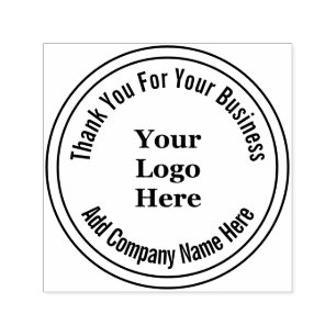 Thank You For Your Business Your Logo Here Self-inking Stamp