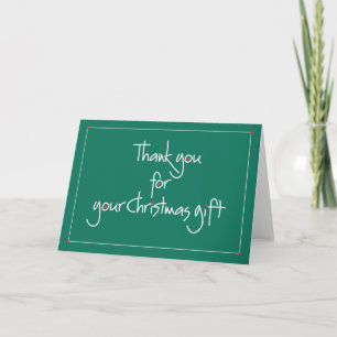 Thank you for your Christmas gift
