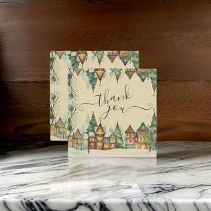 Thank You for Your Christmas Purchase Square Business Card