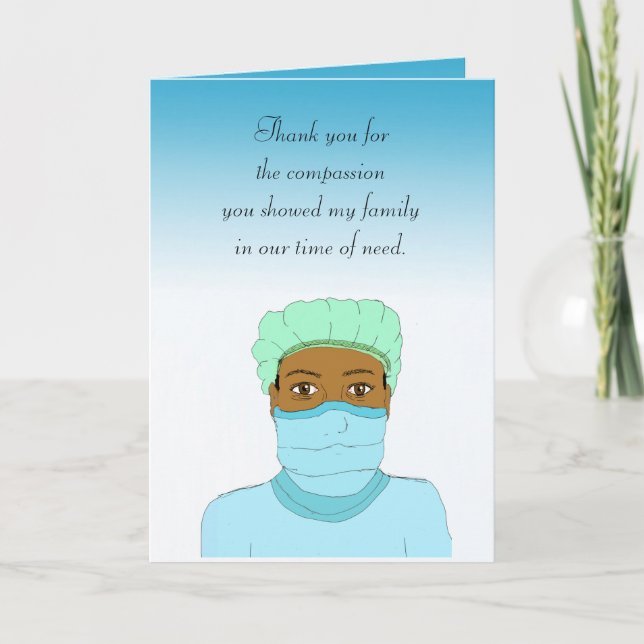 Thank you for your compassion for Nurse or Doctor Card (Front)