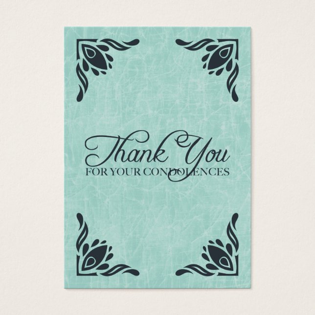 thank you for your condolences (Front)