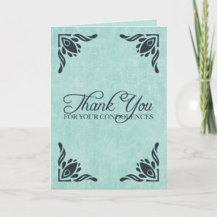 thank you for your condolences card
