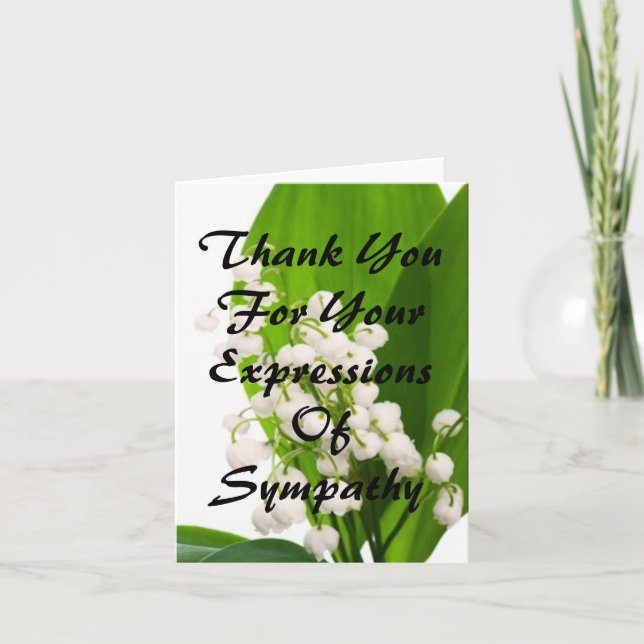 Thank You For Your Expressions of Sympathy (Front)