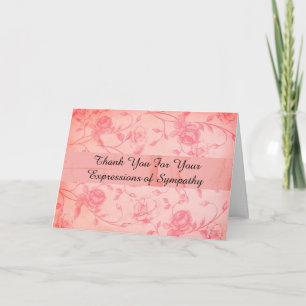 Thank You For Your Expressions of Sympathy Card