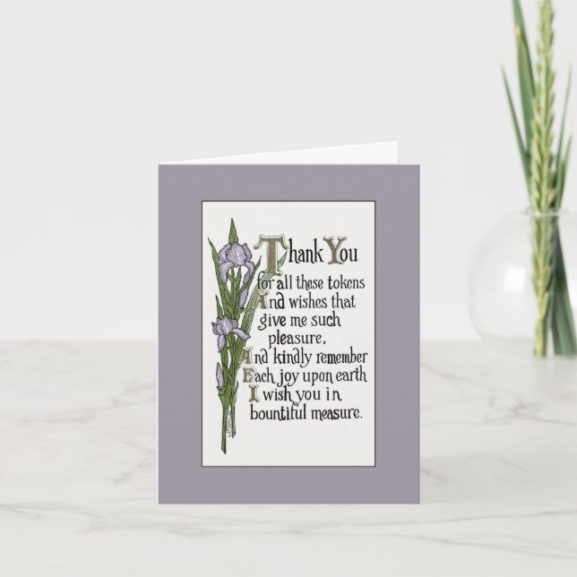 Thank You for Your Good Wishes (Front)