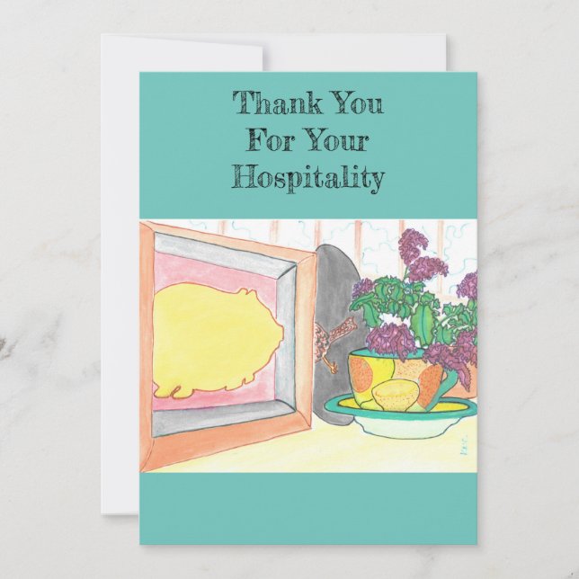 Thank You For Your Hospitality Card (Front)